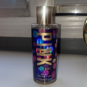 PINK Victoria's Secret All I Want Body Mist - Purple and Gold